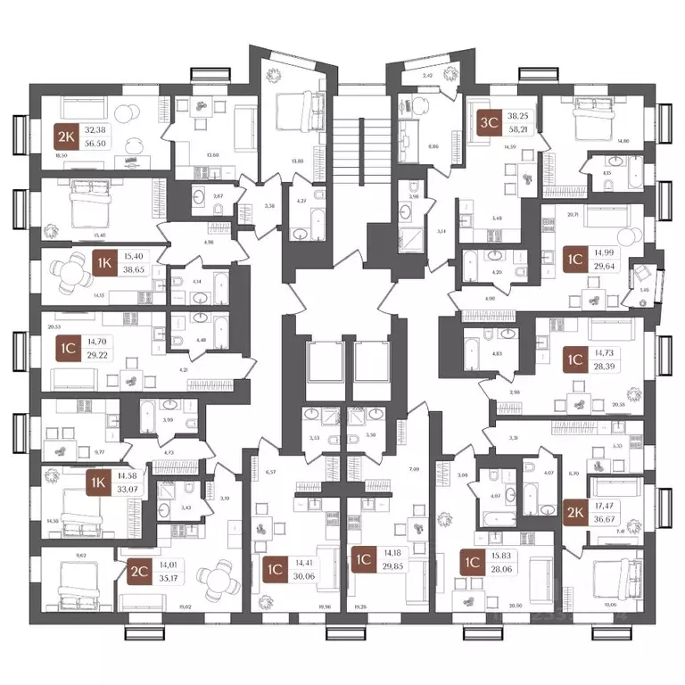 Студия Башкортостан, Уфа Глумилино жилрайон, Холмогоры жилой комплекс ... - Фото 2