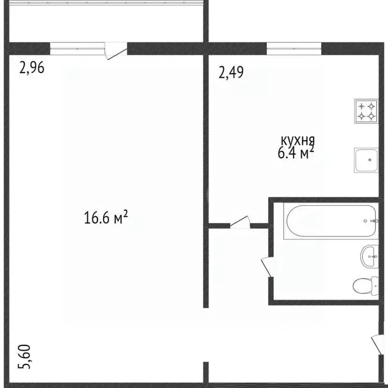 1-к кв. Вологодская область, Вологда 1-й ГПЗ-23 мкр, 10к2 (31.0 м) - Фото 2