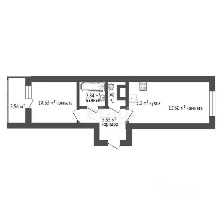 1-к кв. Санкт-Петербург просп. Ветеранов, 171к4 (38.5 м) - Фото 1