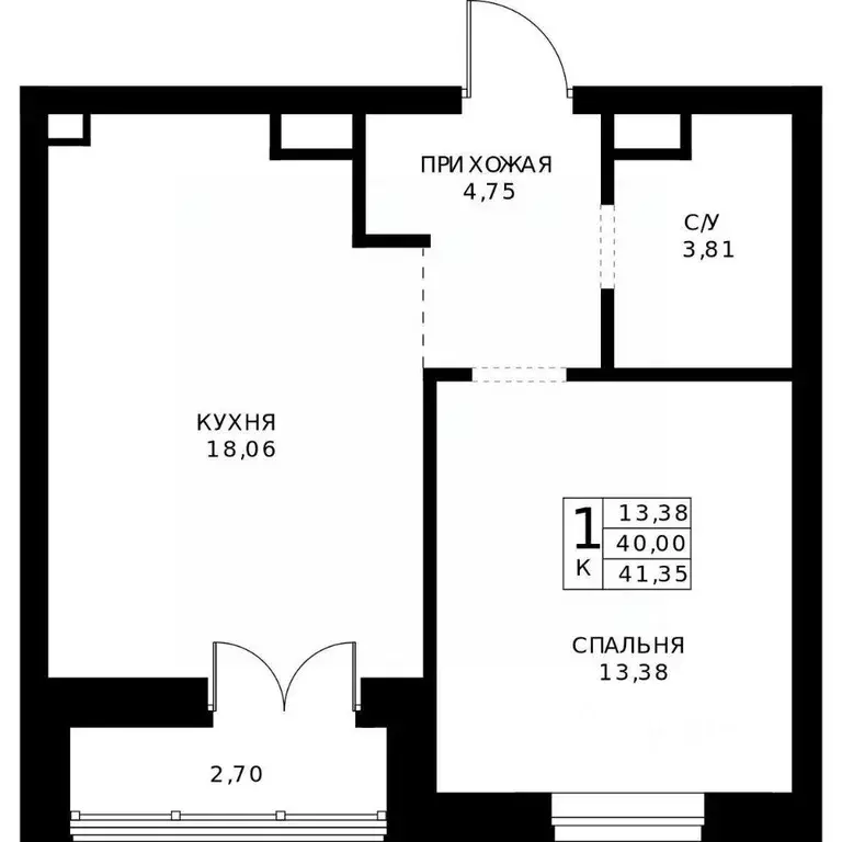 1-к кв. Нижегородская область, Нижний Новгород Ленгородок мкр, Мед ... - Фото 2