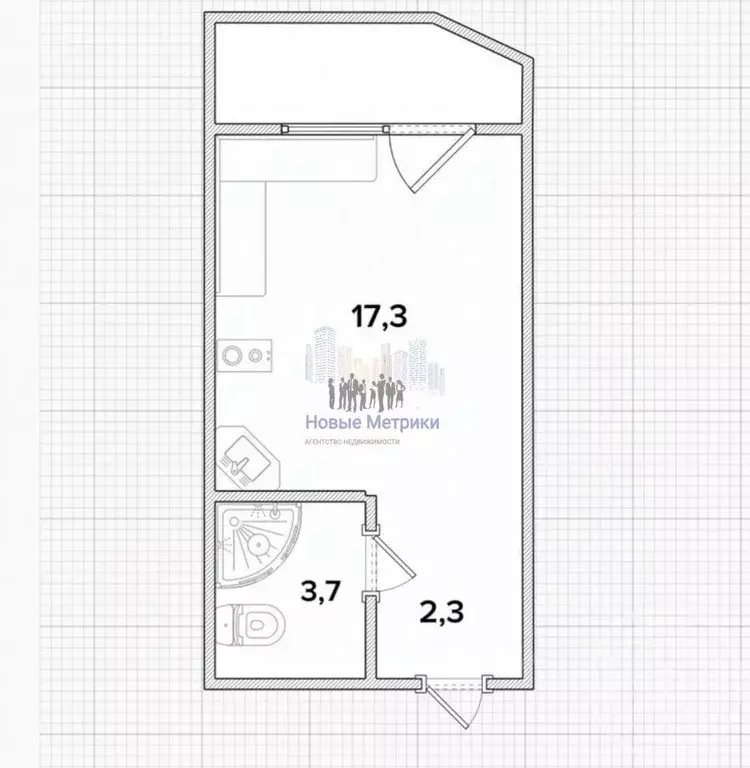 Студия Ленинградская область, Сертолово Всеволожский район, ул. ... - Фото 2