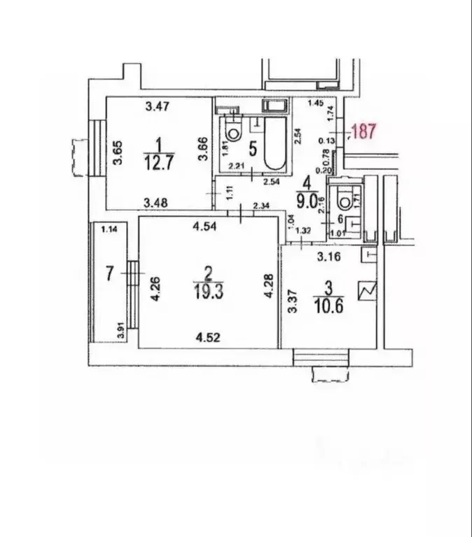 2-к кв. Москва Люблинская ул., 109К2 (57.3 м) - Фото 2