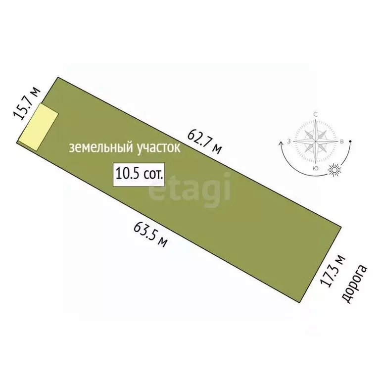 Участок в Тюменская область, Тюменский муниципальный округ, с. Борки  ... - Фото 2