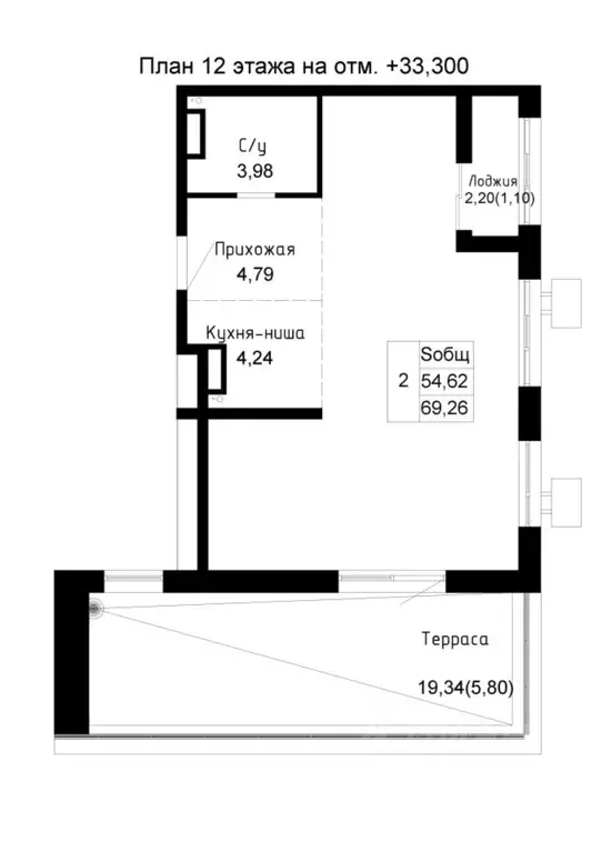 2-к кв. Приморский край, Артем  (54.62 м) - Фото 1