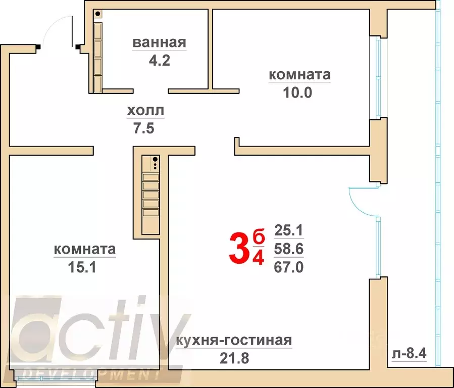 2-к кв. Свердловская область, Верхняя Пышма Гранд Успенский жилой ... - Фото 1