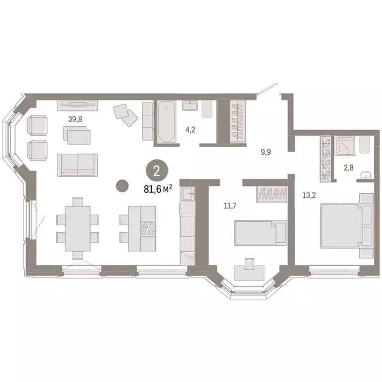 2-комнатная квартира: Екатеринбург, жилой район Вокзальный, улица ... - Фото 2