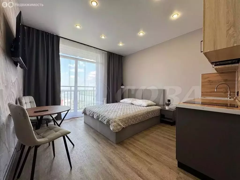 Квартира-студия: Тюмень, Краснооктябрьская улица, 16к1 (22.4 м) - Фото 1