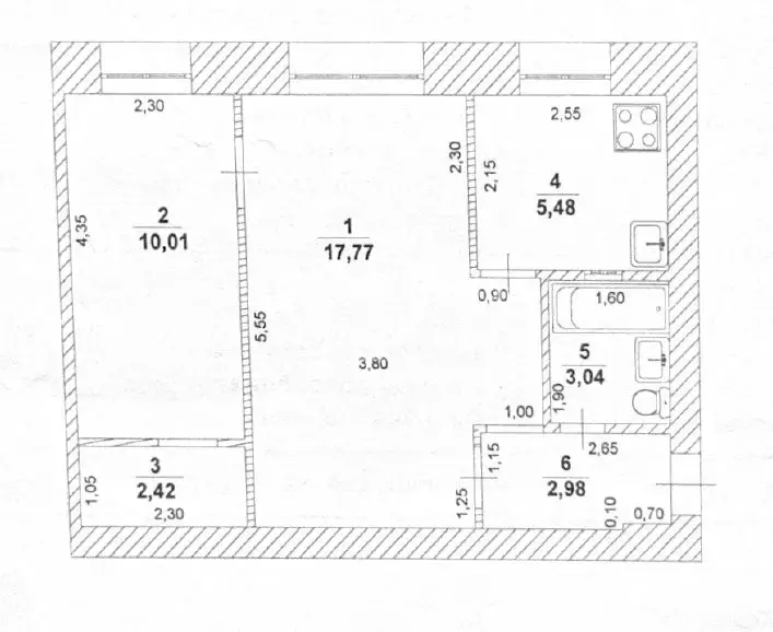 2-к кв. Ульяновская область, Ульяновск Пионерская ул., 16/16 (41.7 м) - Фото 2