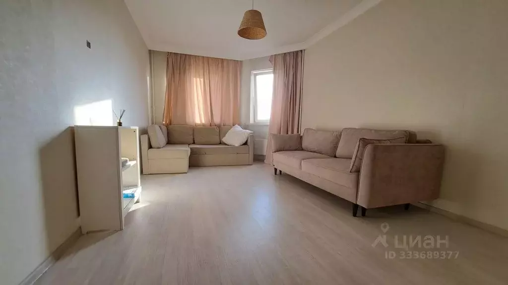 Квартира, 1 комната, 43.4 м - Фото 1