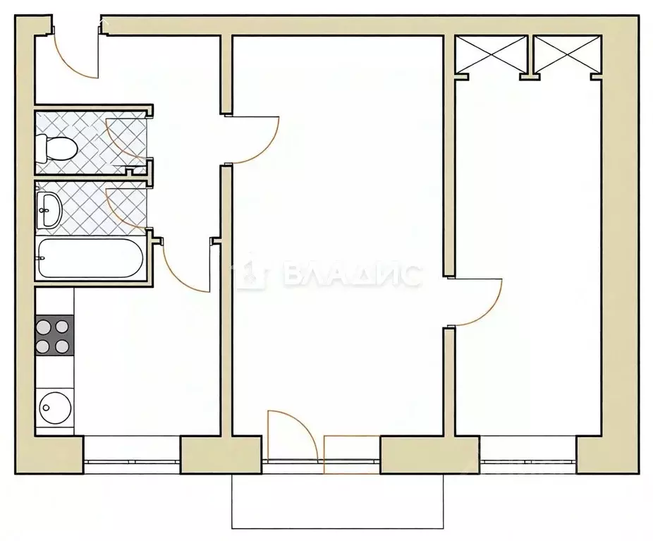 2-к кв. Владимирская область, Собинский муниципальный округ, пос. ... - Фото 2