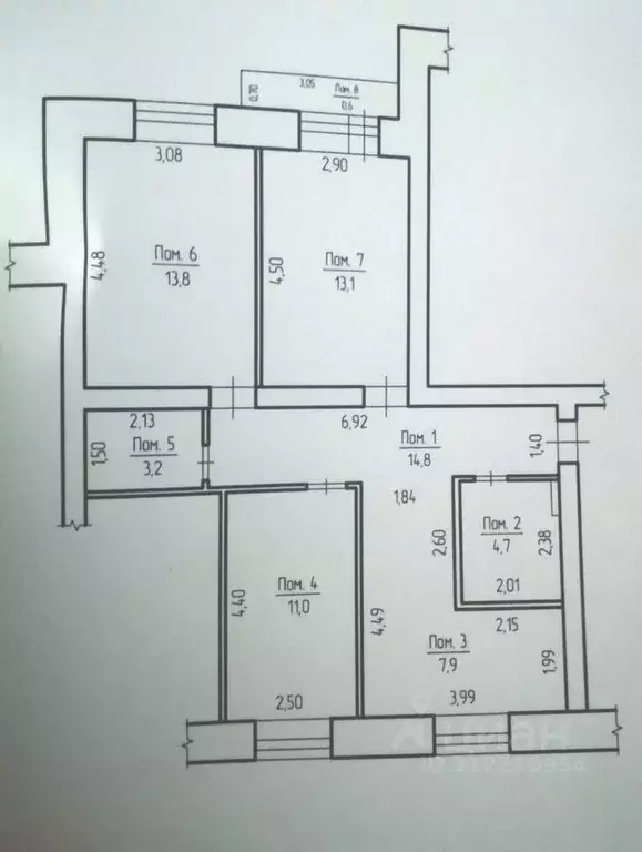 3-к кв. Забайкальский край, Чита Геофизический мкр, 6 (68.0 м) - Фото 0