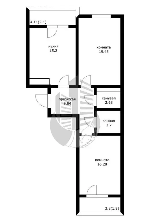 2-комнатная квартира: Краснодар, улица имени Дзержинского, 95 (71 м) - Фото 0