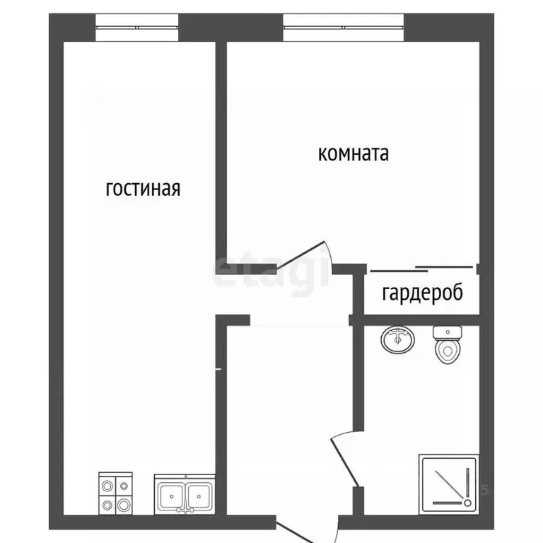 1-к кв. Московская область, Химки Новогорск мкр, ул. Заречная, 2к2 ... - Фото 2