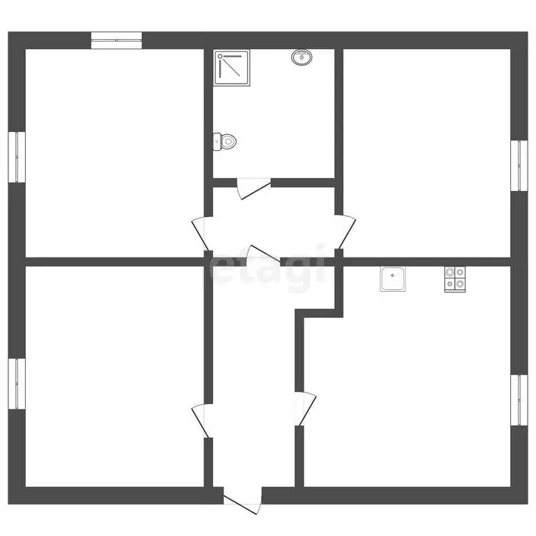 Дом в Ишим, Дорожная улица (100 м) - Фото 1