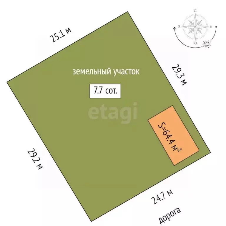 Дом в Ханты-Мансийский АО, Нягань Энергия СОК, 12 (64 м) - Фото 2