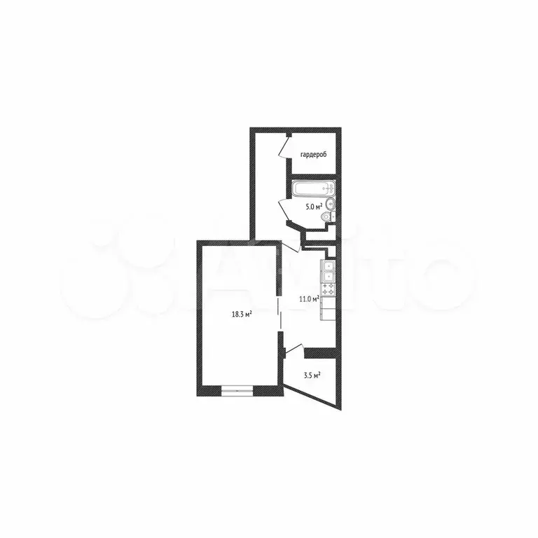 1-к. квартира, 48 м, 13/16 эт. - Фото 0