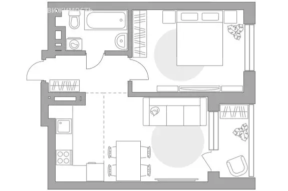 2-комнатная квартира: Уфа, жилой район Зелёная Роща, жилой комплекс ... - Фото 1