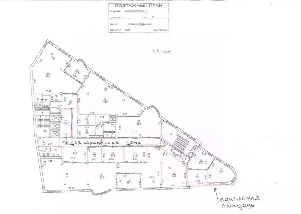 Помещение свободного назначения в Москва Садовая-Спасская ул., 28 (81 ... - Фото 2