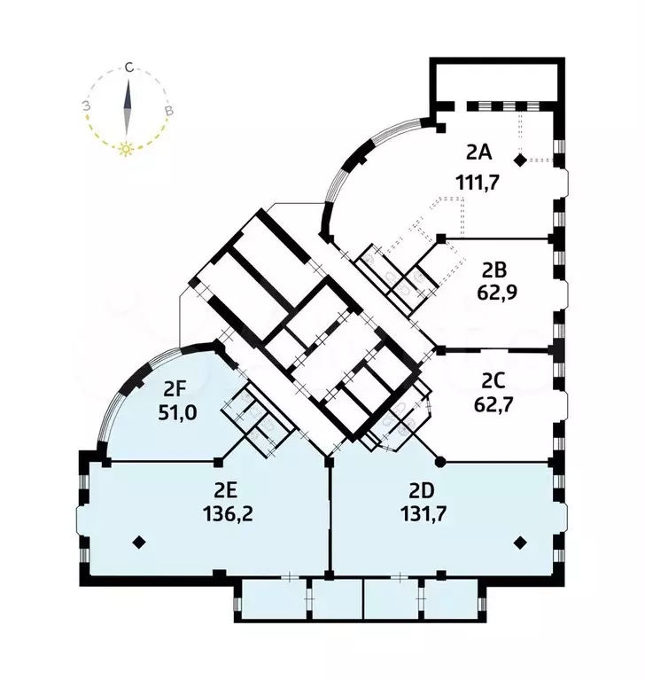 Офис в Бизнес-центре класса А, 318.9 кв.м с НДС - Фото 0