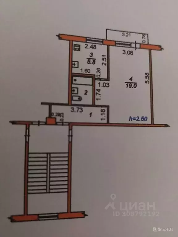 1-к кв. Ставропольский край, Невинномысск бул. Мира, 34А (32.0 м) - Фото 0