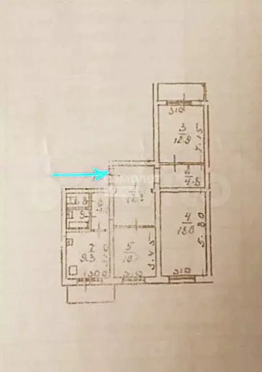 3-к. квартира, 85 м, 10/10 эт. - Фото 0