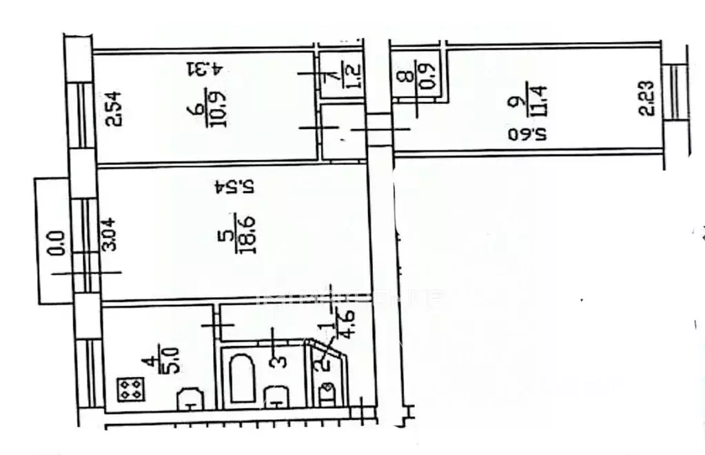 Комната Санкт-Петербург Якорная ул., 6 (10.0 м) - Фото 2