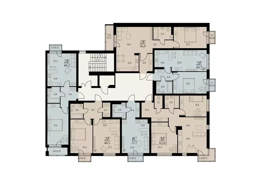 квартира-студия, 27.7 м - Фото 1