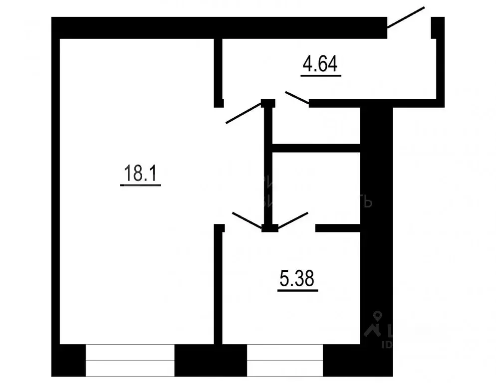 1-к кв. Тюменская область, Тюмень ул. Республики, 176 (32.3 м) - Фото 1