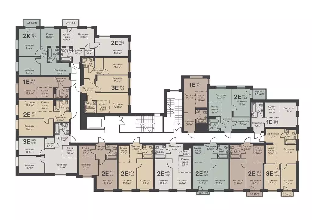 2-комнатная квартира: Пермь, улица Лизы Чайкиной, 30 (42.1 м) - Фото 2