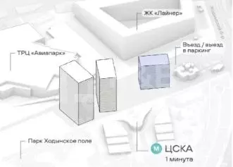 Офис в Москва Ходынский бул., 6с2 (143 м) - Фото 1