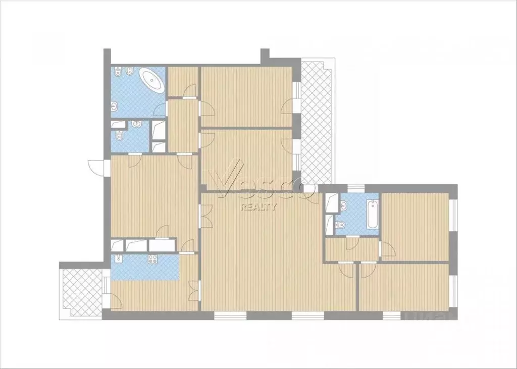 Квартира, 5 и более комнат, 196.1 м - Фото 2