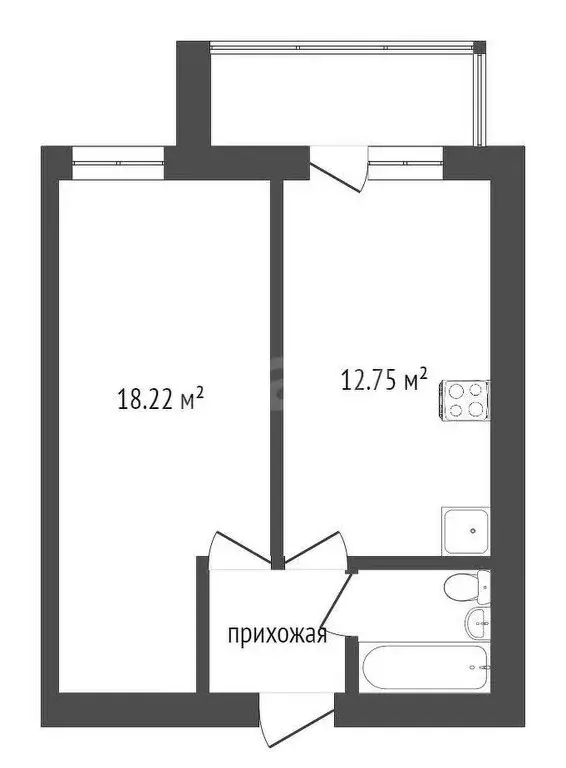 1-комнатная квартира: Вологда, улица Космонавта Беляева, 32к2 (39.2 м) - Фото 1