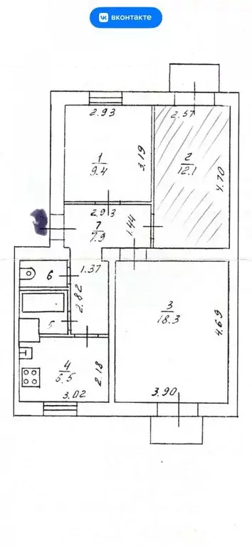 3-к кв. Кировская область, Киров Уральская ул., 4 (68.0 м) - Фото 1