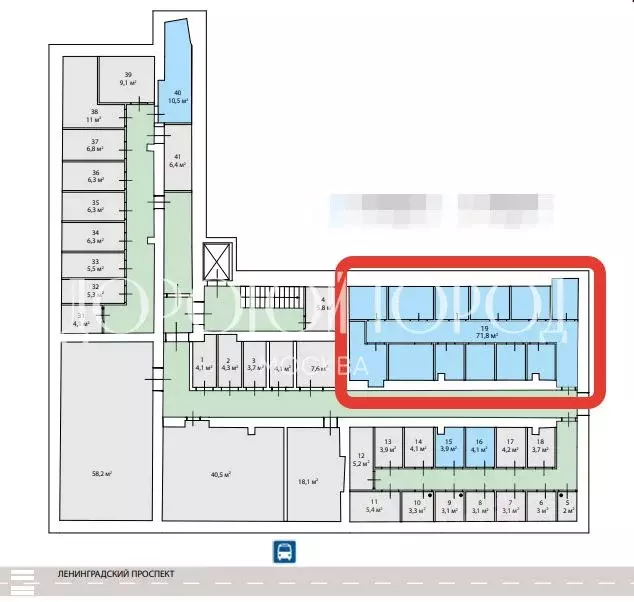 Склад в Москва Ленинградский просп., 47С2 (72 м) - Фото 1