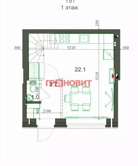2-к кв. Новосибирская область, Новосибирский район, Мичуринский ... - Фото 1