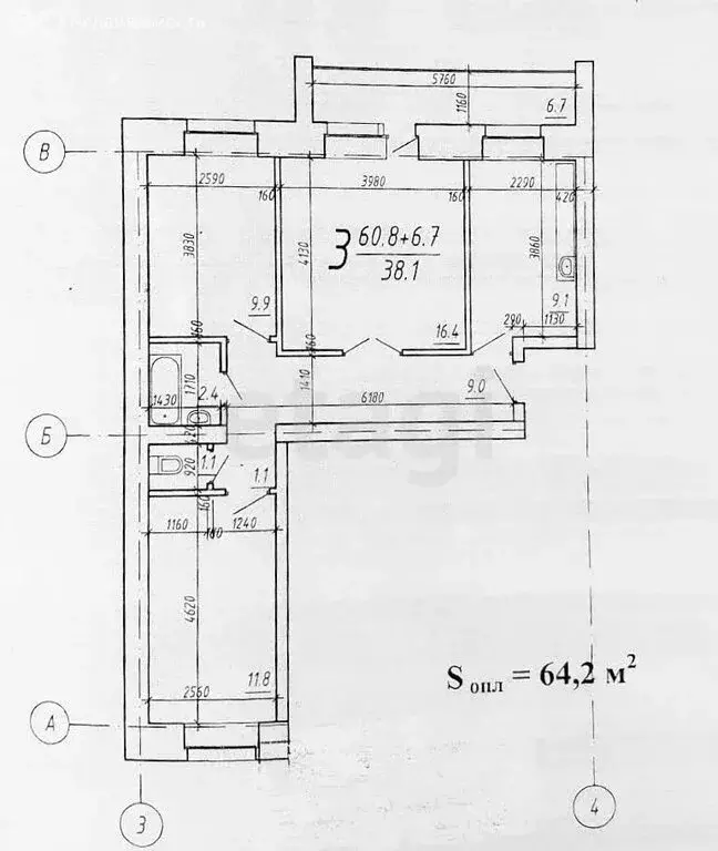 3-комнатная квартира: Абакан, Пирятинская улица, 19Г (64.2 м) - Фото 1