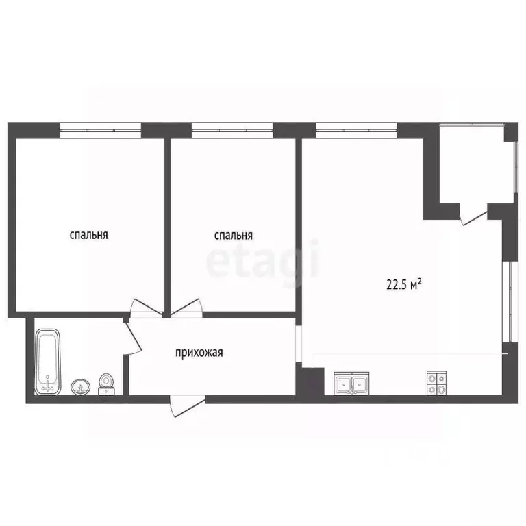 2-к кв. Краснодарский край, Анапа муниципальный округ, с. Сукко ул. ... - Фото 1