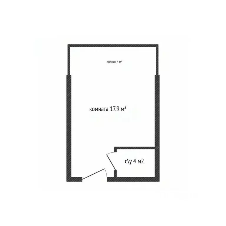 Студия Краснодарский край, Новороссийск ул. Куникова, 47Г (21.9 м) - Фото 2
