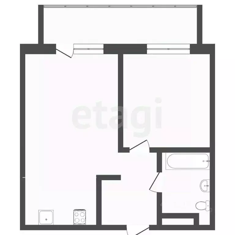 1-к кв. Тюменская область, Тюмень ул. Вадима Бованенко, 3 (35.7 м) - Фото 0