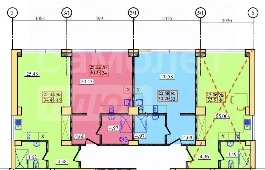 Студия Крым, Евпатория ул. Фрунзе, 20 (30.26 м) - Фото 2