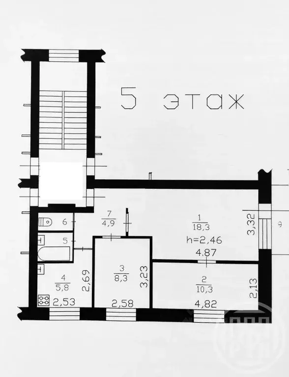 3-к кв. Ленинградская область, Приозерск ул. Ленина, 30 (52.0 м) - Фото 2