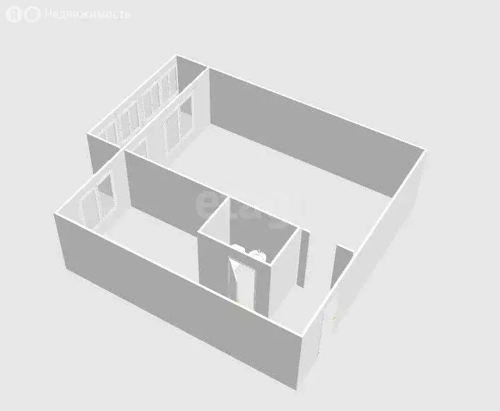 1к в -комнатной квартире (16 м) - Фото 1