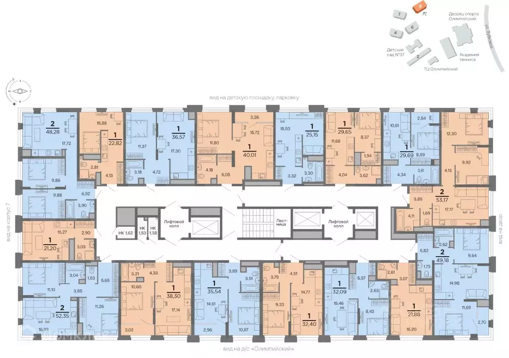 1-к кв. Рязанская область, Рязань Олимпийский городок мкр, 10 (21.88 ... - Фото 2