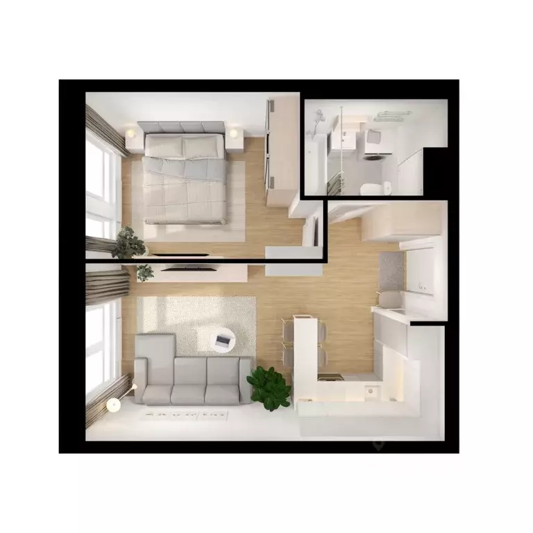 1-к кв. Московская область, Мытищи Яуза Парк жилой комплекс, к5 (37.7 ... - Фото 2