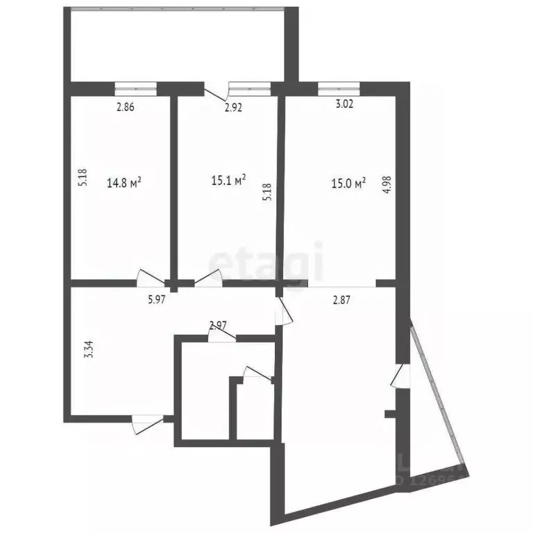 3-к кв. Московская область, Мытищи Юбилейная ул., 39к2 (81.3 м) - Фото 1