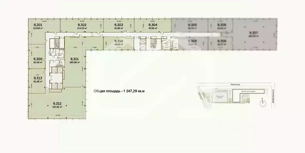 Помещение свободного назначения в Москва проезд Жуков, вл8 (1247 м) - Фото 2