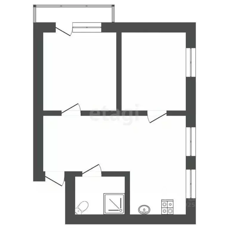 3-к кв. Владимирская область, Ковров ул. Грибоедова, 125А (51.2 м) - Фото 2