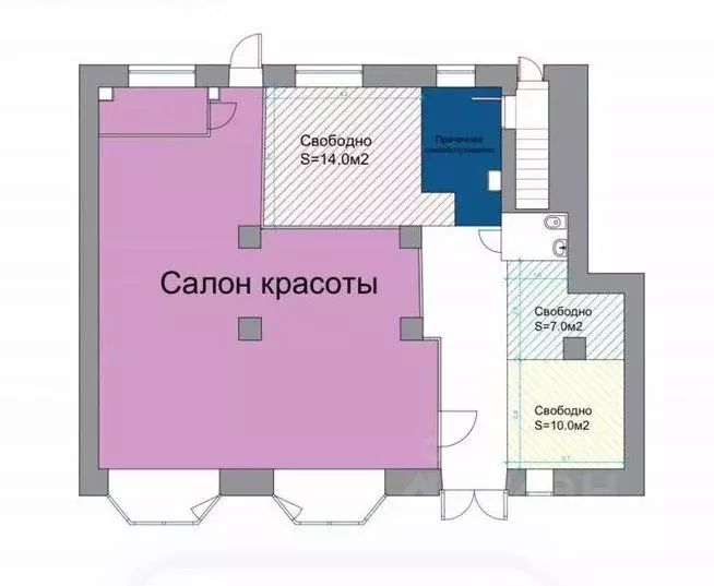 Помещение свободного назначения в Москва Люблинская ул., 107/10 (14 м) - Фото 2