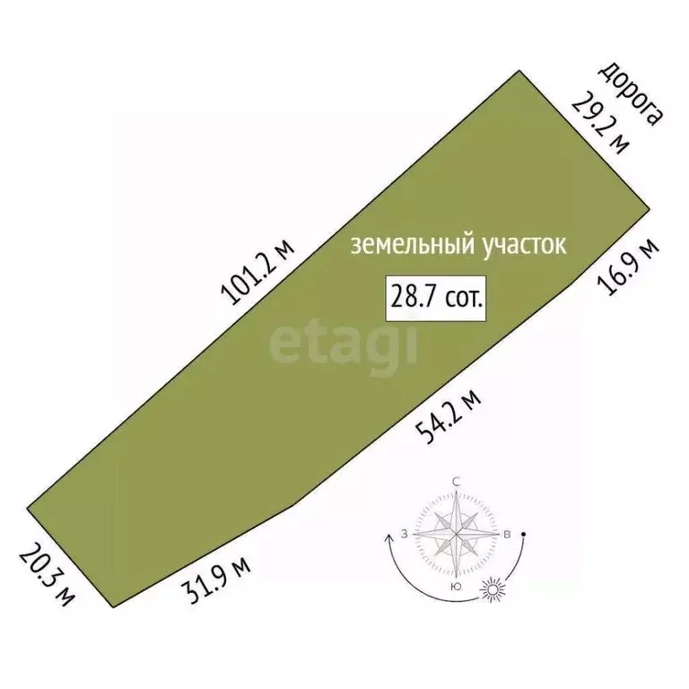 Участок в Тюменская область, Исетский муниципальный округ, с. Шорохово ... - Фото 2