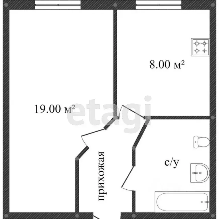 1-к кв. Костромская область, Кострома Венеция мкр, 58 (34.5 м) - Фото 1